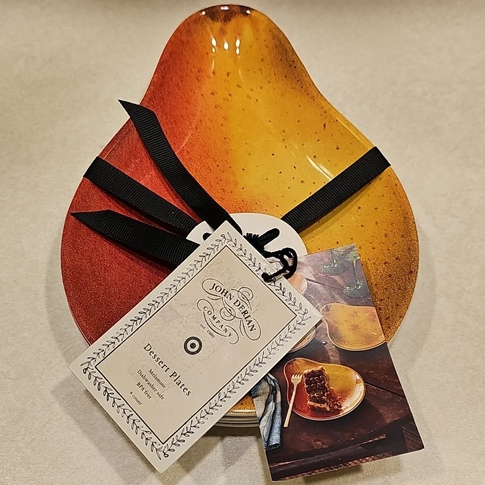 New John Derian 4pc. Set Of Pear Plates - Picture 1 of 5